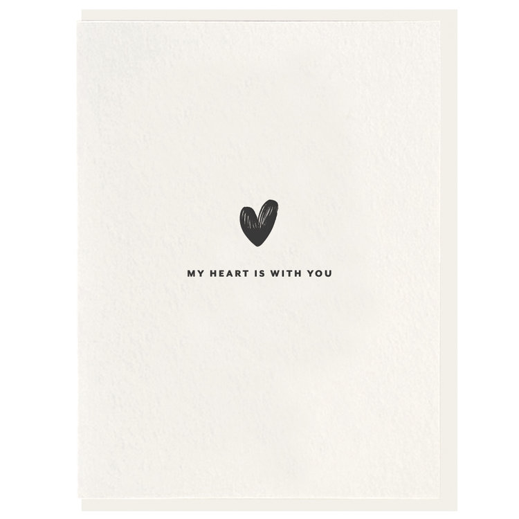 Heart With You Greeting Card