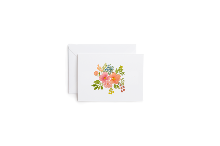 Warm Bouquet Greeting Card
