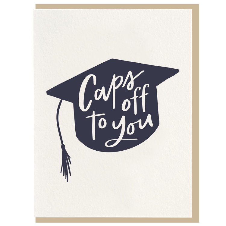 Caps Off Greeting Card