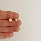 Heiken Tiny Hexagon Stud Earrings