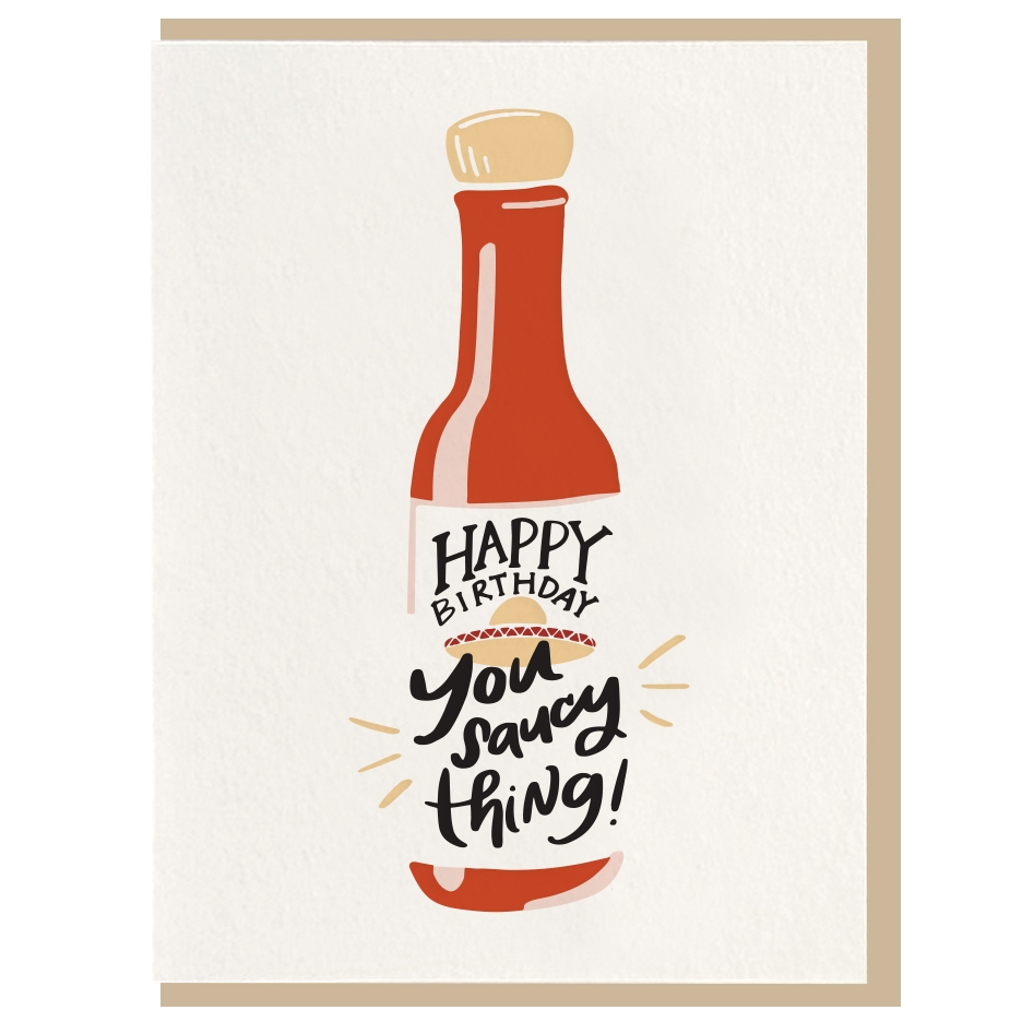 Saucy Thing Birthday Greeting Card