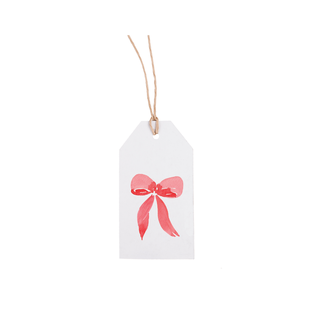Red Bow Tie Gift Tags