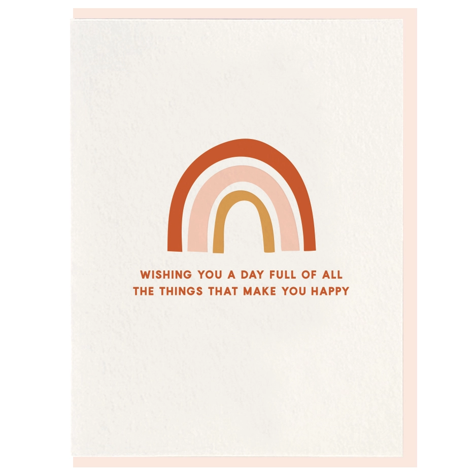Rainbow Wishing You A Day Greeting Card