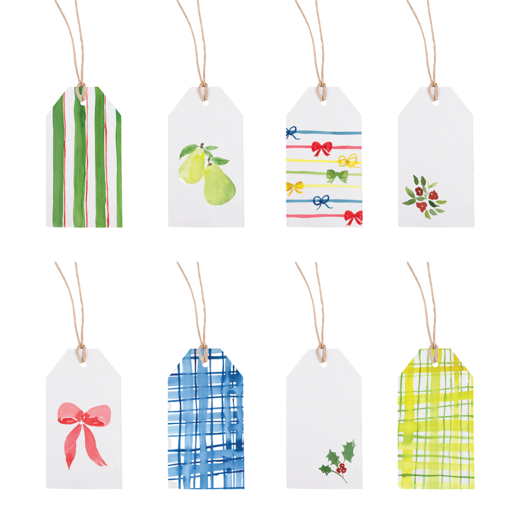 Assorted Watercolor Gift Tags