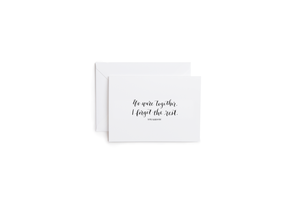 We Were Together Greeting Card