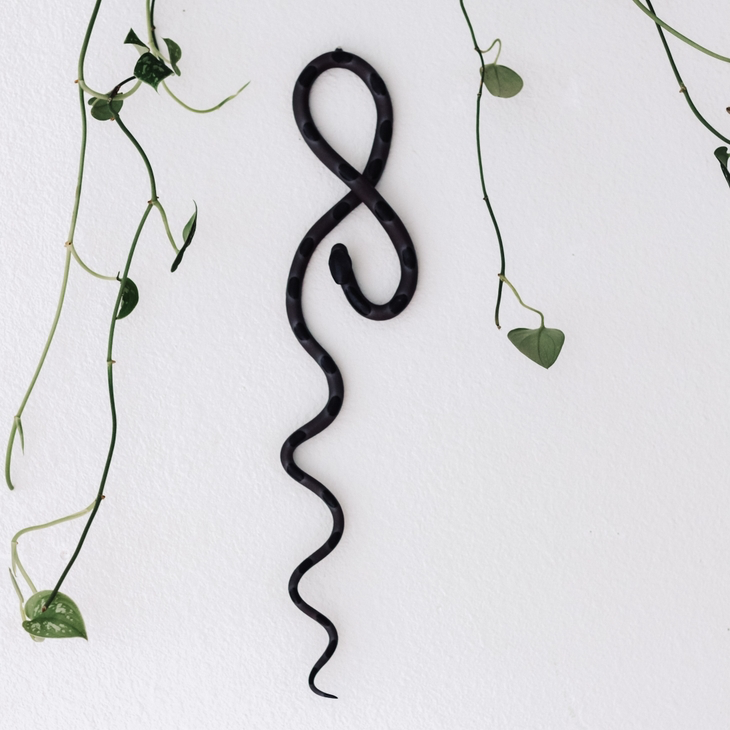 Large Ceramic Wall Snake