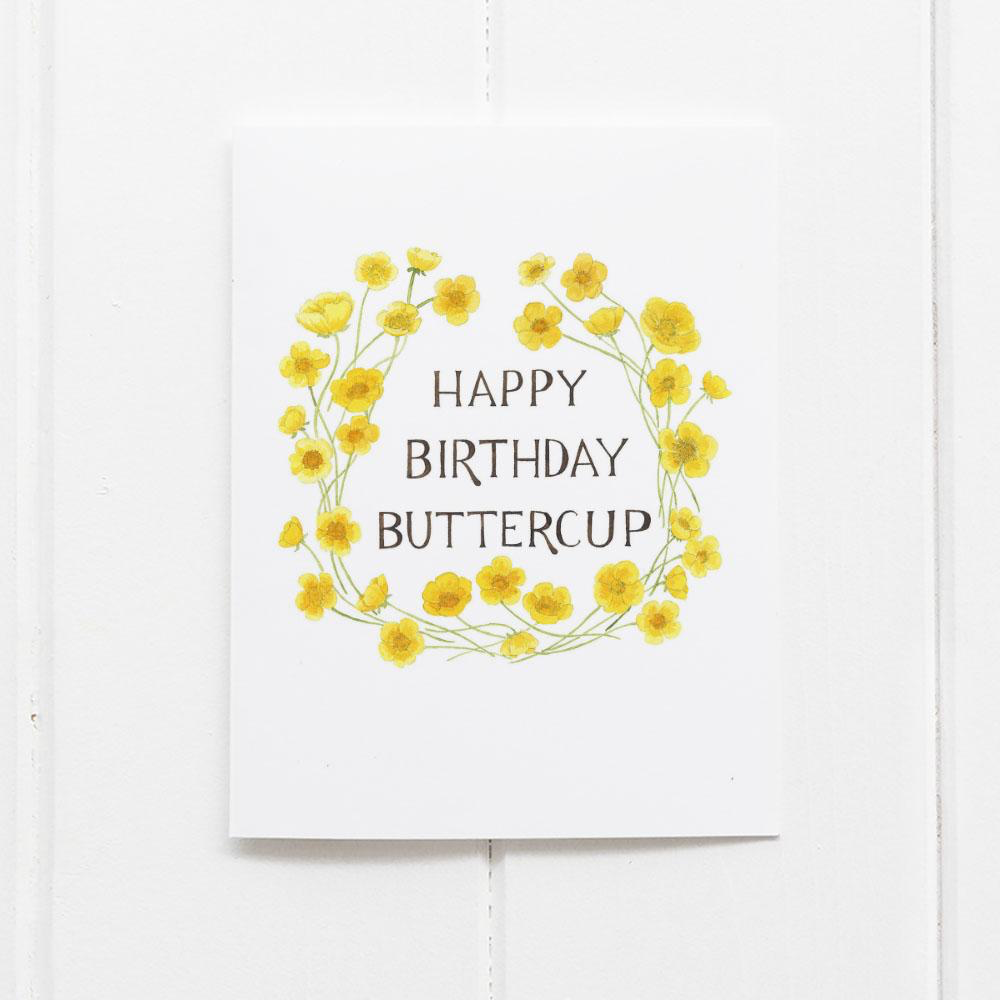 Birthday Buttercup Greeting Card