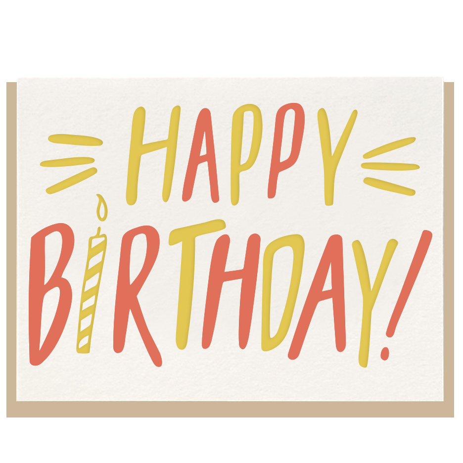 Happy Birthday Bold Greeting Card