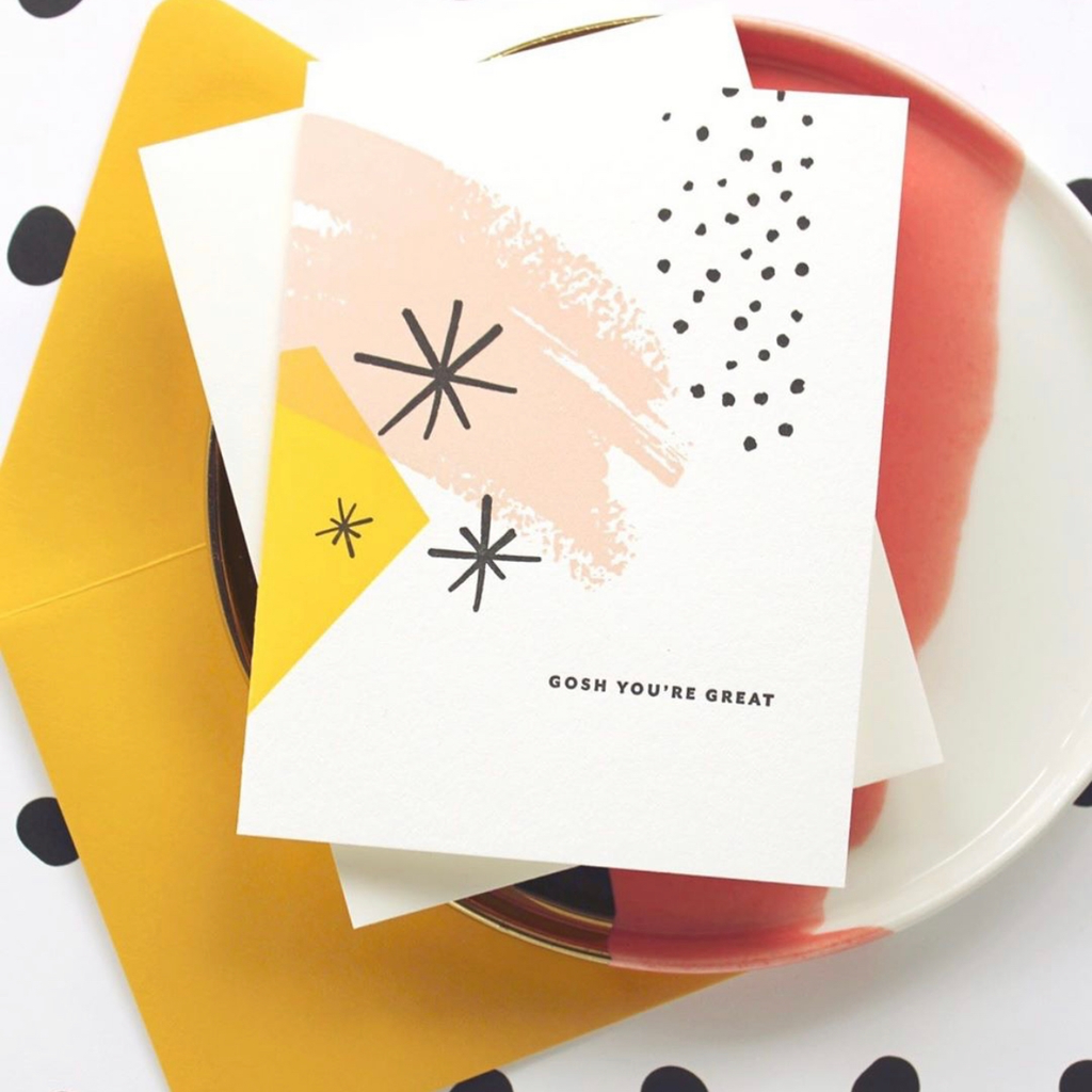 Gosh You're Great Greeting Card