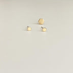 Heiken Tiny Hexagon Stud Earrings