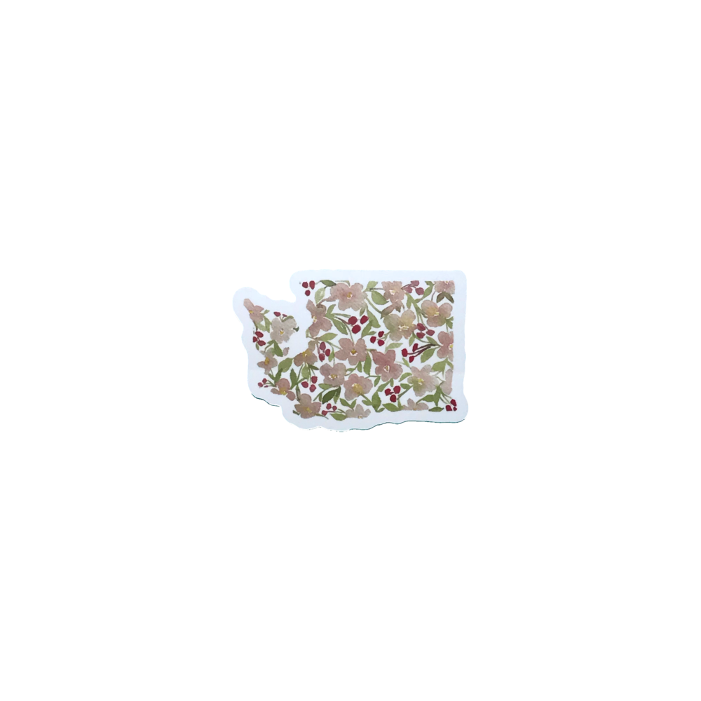 WA Apple Blossoms Sticker