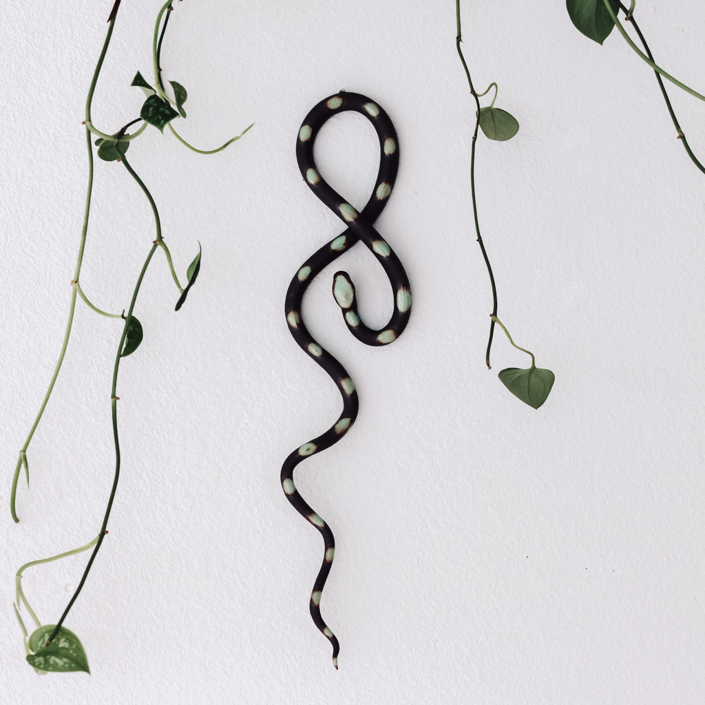 Large Ceramic Wall Snake