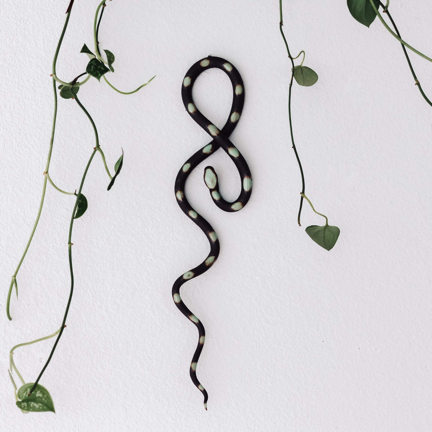 Large Ceramic Wall Snake