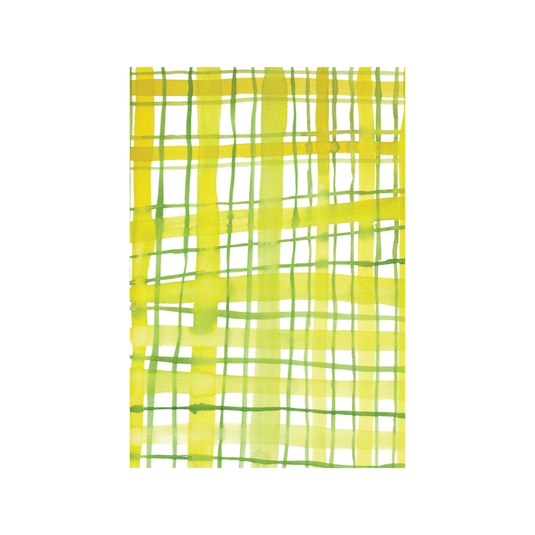 Yellow Plaid Wrapping Paper