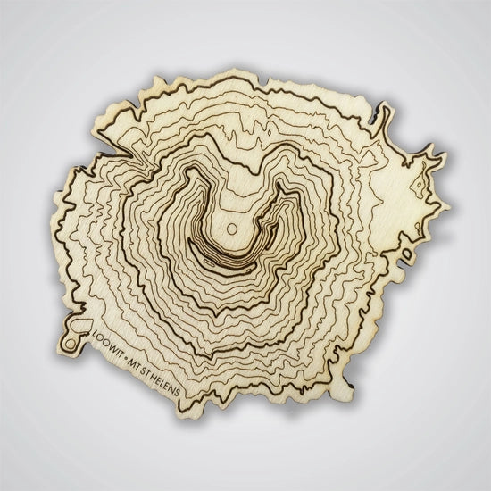 Mt St Helens Topography Coaster
