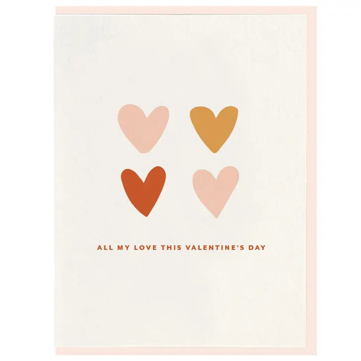 Valentine Love Letterpress Greeting Card